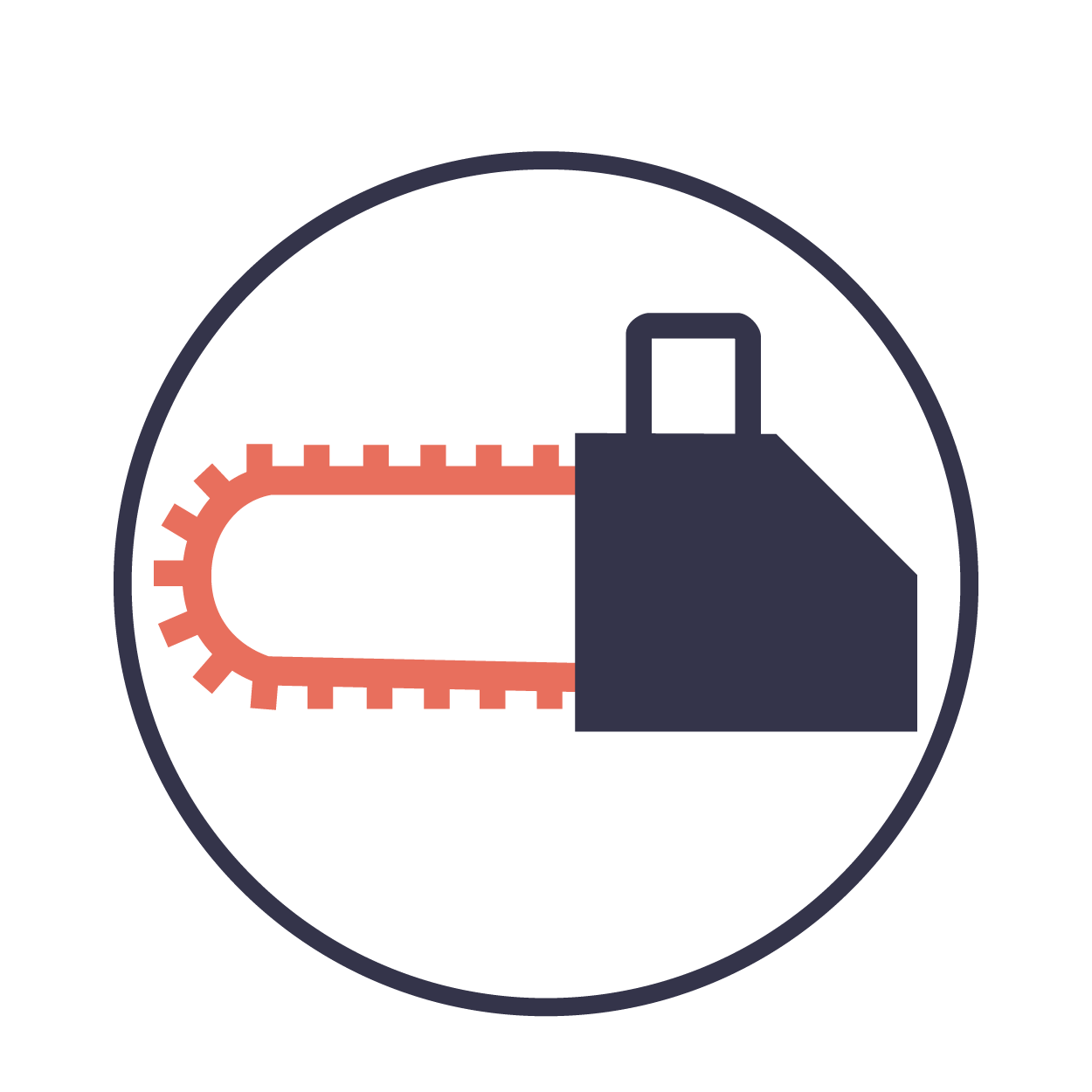 A chainsaw